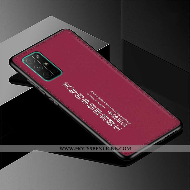 Coque Honor 30s Cuir Modèle Fleurie Rouge Personnalité Silicone Amoureux