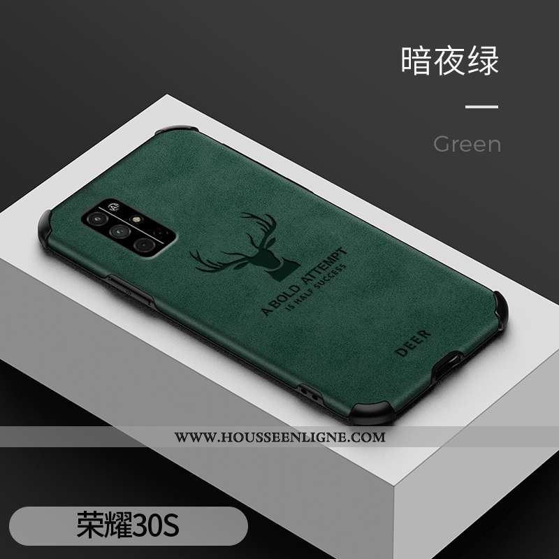Coque Honor 30s Cuir Modèle Fleurie Vintage Délavé En Daim Business Étui Gris