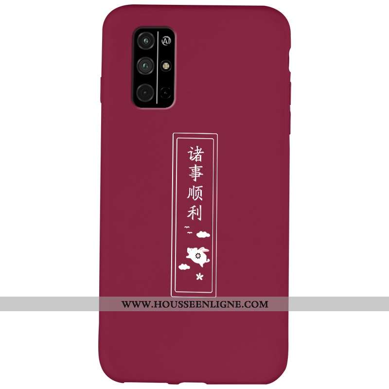 Coque Honor 30s Fluide Doux Silicone Personnalité Incassable Rouge Cœur