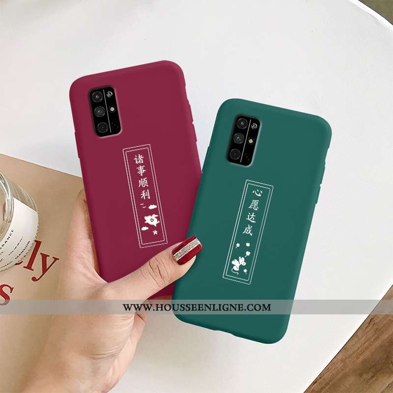 Coque Honor 30s Fluide Doux Silicone Personnalité Incassable Rouge Cœur