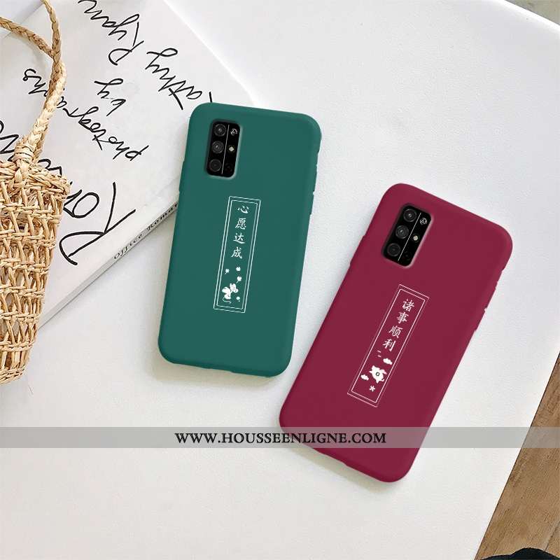 Coque Honor 30s Fluide Doux Silicone Personnalité Incassable Rouge Cœur