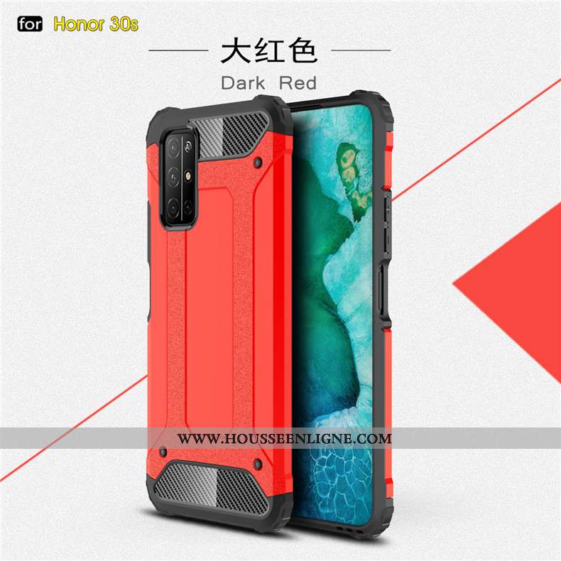 Coque Honor 30s Personnalité Ultra Légère Nouveau Tout Compris Protection Silicone Rouge