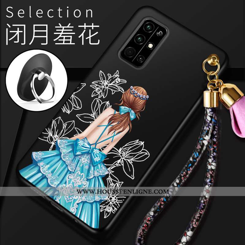 Coque Honor 30s Protection Charmant Étui Téléphone Portable Rouge Fluide Doux