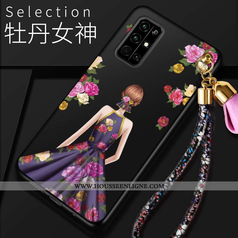 Coque Honor 30s Protection Charmant Étui Téléphone Portable Rouge Fluide Doux