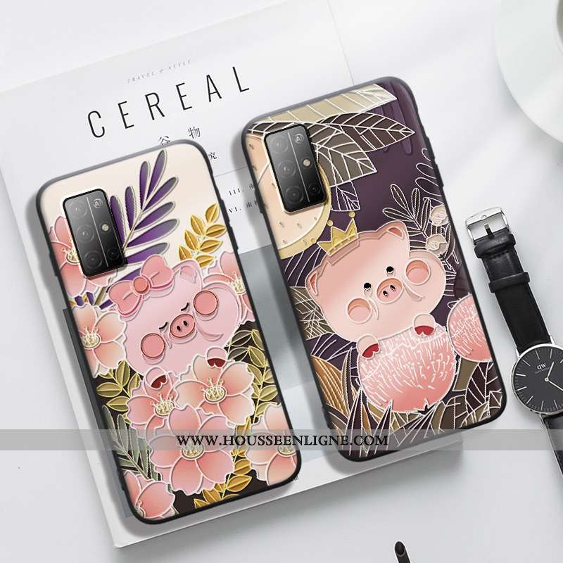 Coque Honor 30s Protection Délavé En Daim Dimensionnel Tendance Petit Nouveau Incassable Rose