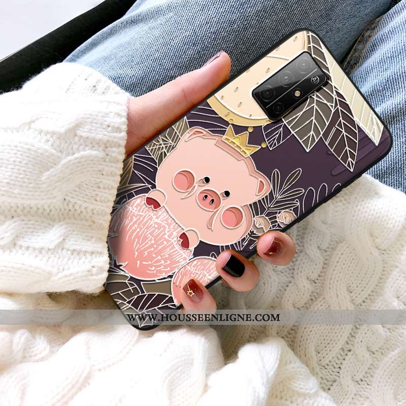 Coque Honor 30s Protection Délavé En Daim Dimensionnel Tendance Petit Nouveau Incassable Rose