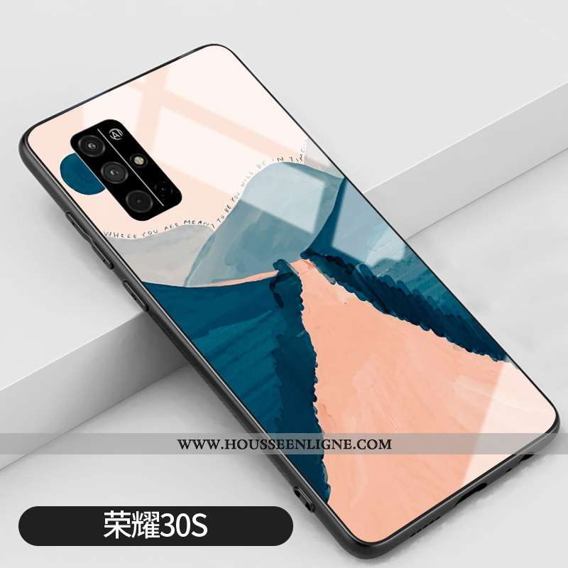 Coque Honor 30s Protection Verre Téléphone Portable Silicone Incassable Créatif Peinture À L'huile J