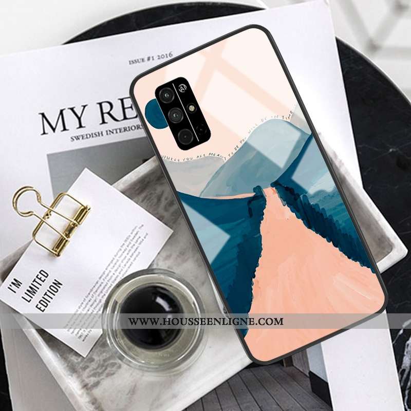 Coque Honor 30s Protection Verre Téléphone Portable Silicone Incassable Créatif Peinture À L'huile J