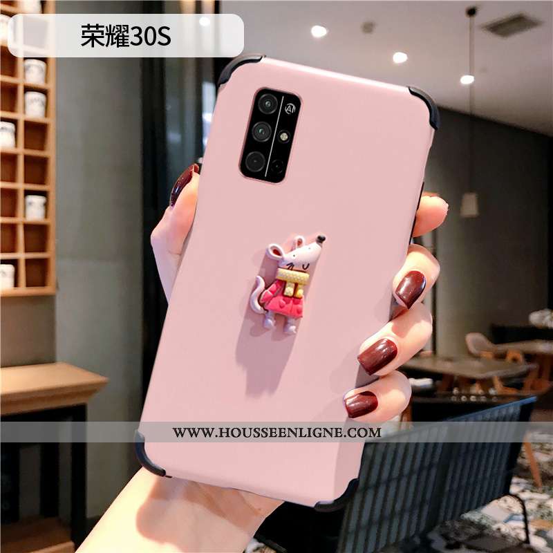 Coque Honor 30s Ultra Légère Téléphone Portable Étui Charmant Petit Rose