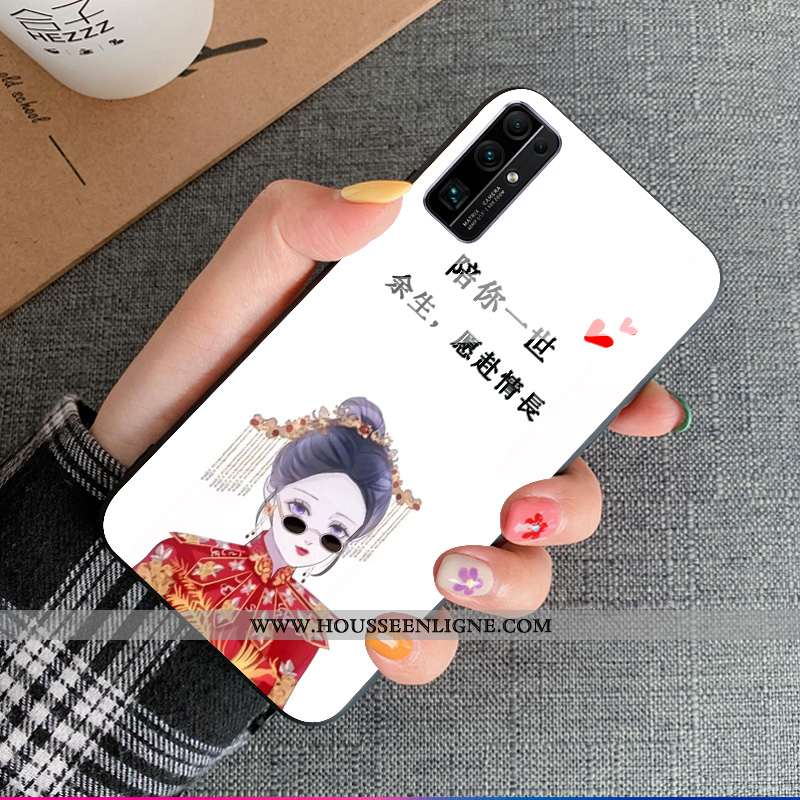 Coque Honor 30s Verre Personnalité Incassable Créatif Net Rouge Tendance Protection Noir