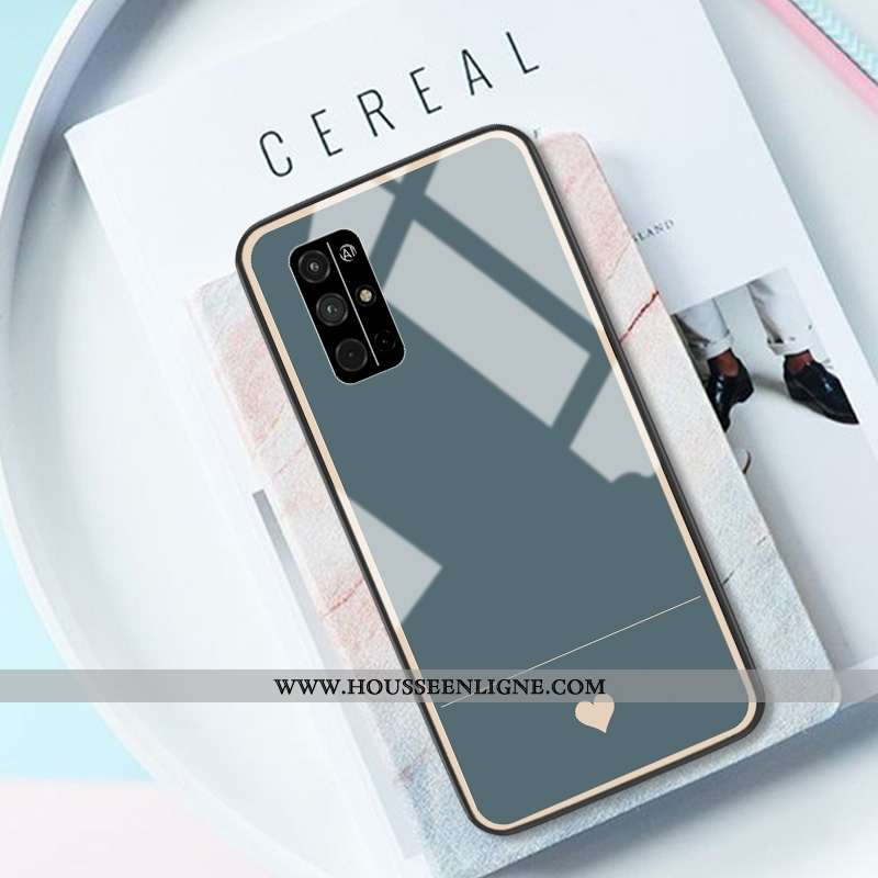 Coque Honor 30s Verre Silicone Petit Protection Miroir Incassable Vert Verte