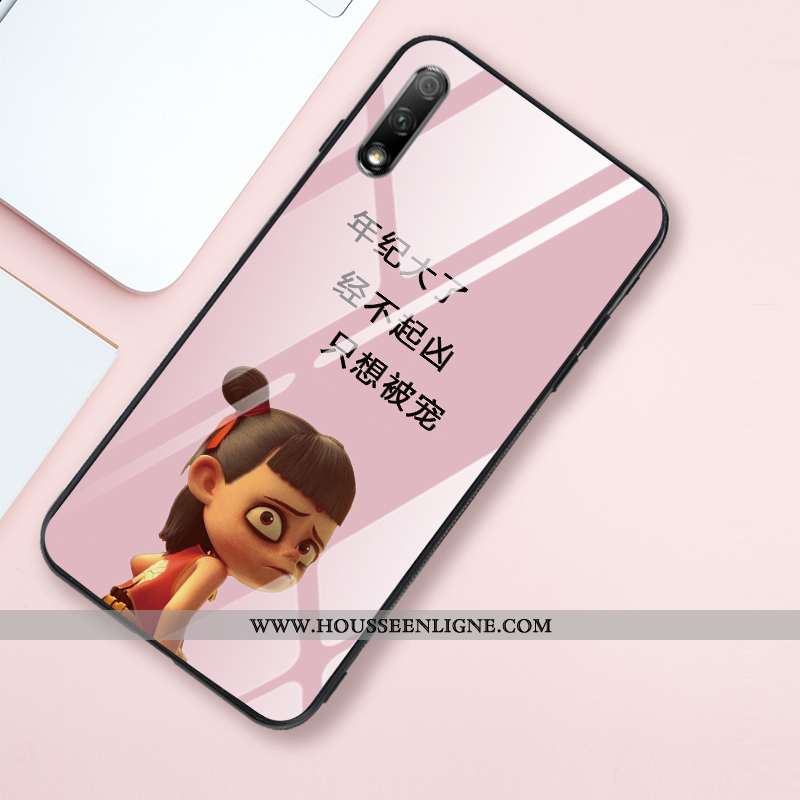 Coque Honor 9x Fluide Doux Silicone Étui Net Rouge Tout Compris Incassable Rose