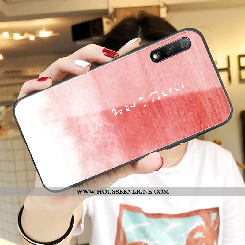 Coque Honor 9x Légère Fluide Doux Verre Jeunesse Ultra Miroir Protection Bleu