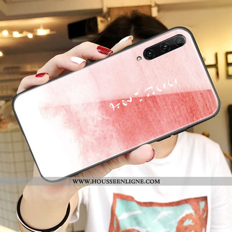 Coque Honor 9x Légère Fluide Doux Verre Jeunesse Ultra Miroir Protection Bleu