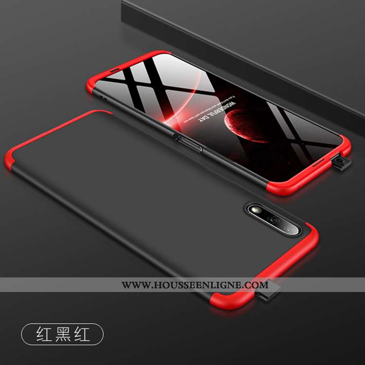 Coque Honor 9x Mode Délavé En Daim Incassable Simple Membrane Rose Téléphone Portable