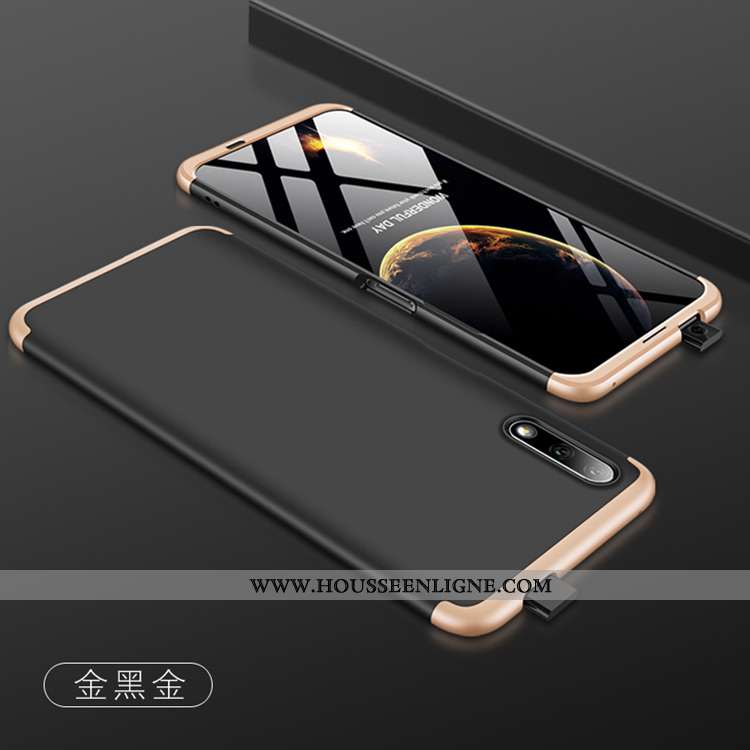 Coque Honor 9x Mode Délavé En Daim Incassable Simple Membrane Rose Téléphone Portable