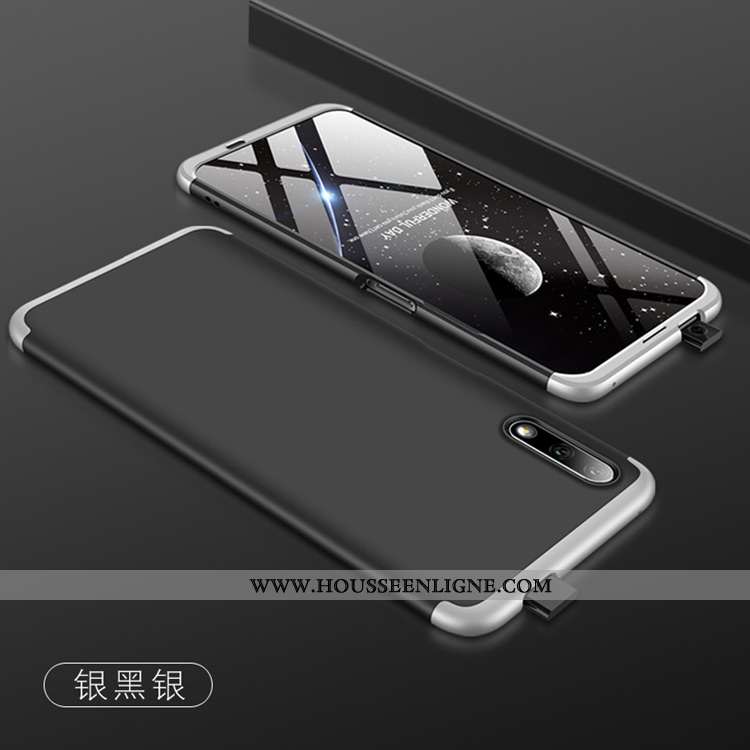 Coque Honor 9x Mode Délavé En Daim Incassable Simple Membrane Rose Téléphone Portable