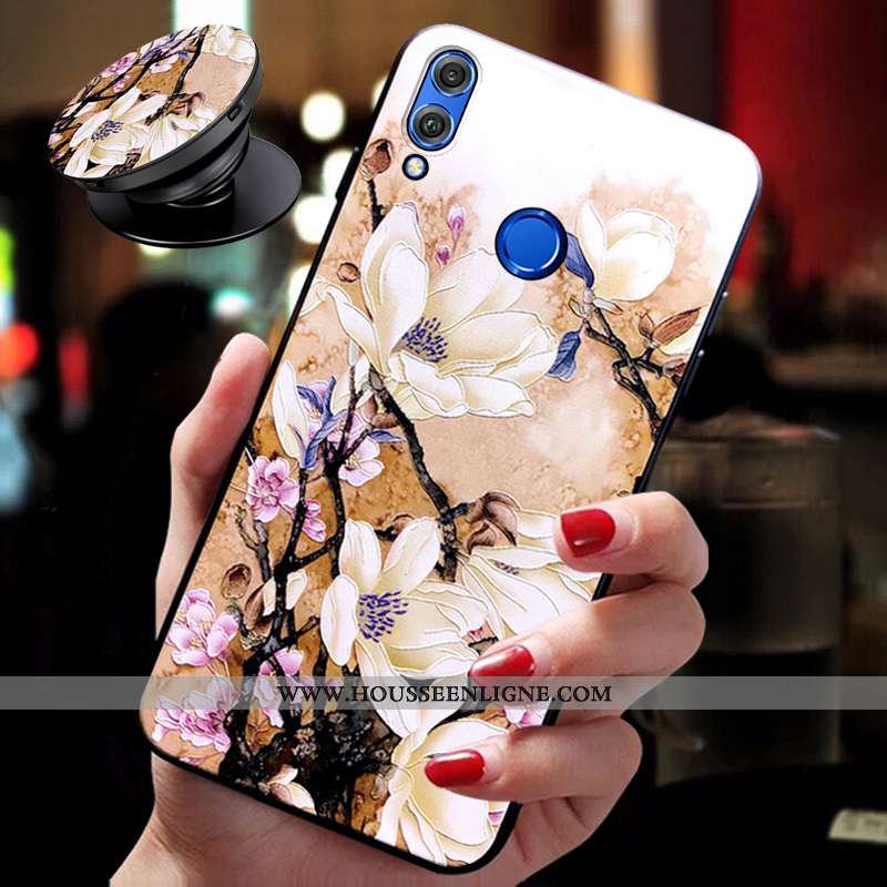 Coque Honor 9x Personnalité Créatif Fluide Doux Silicone Incassable Légère Bleu