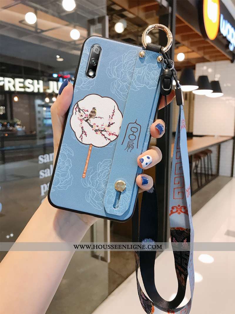 Coque Honor 9x Personnalité Créatif Violet Protection Étui Style Chinois Silicone