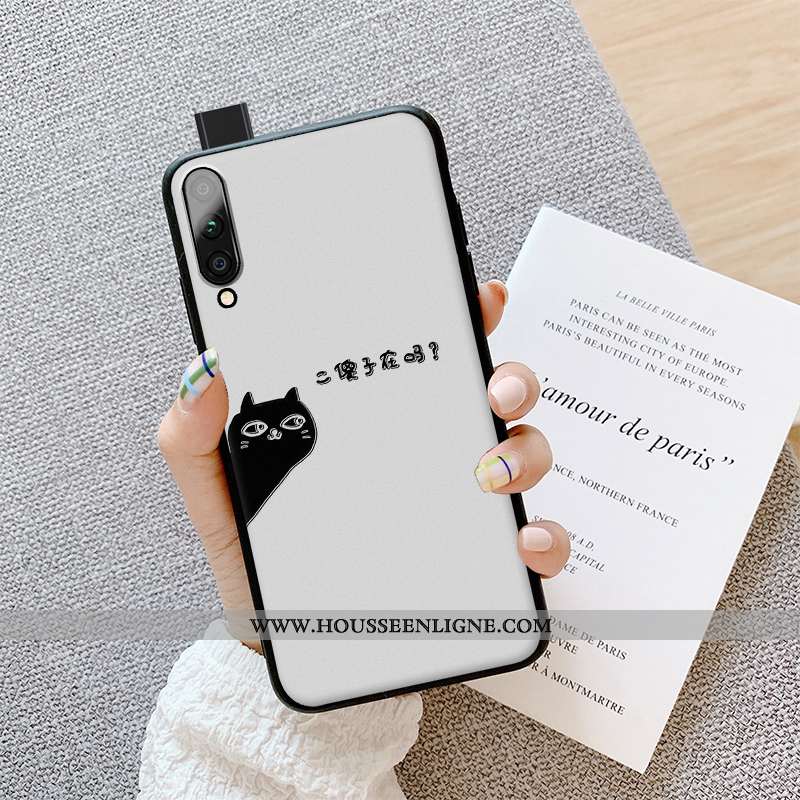 Coque Honor 9x Pro Gaufrage Charmant Amoureux Créatif Jeunesse Protection Téléphone Portable Blanche