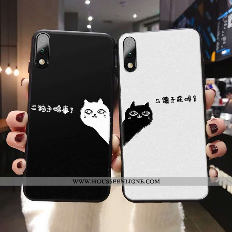 Coque Honor 9x Pro Gaufrage Charmant Amoureux Créatif Jeunesse Protection Téléphone Portable Blanche