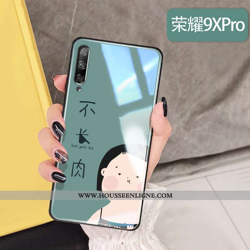 Coque Honor 9x Pro Personnalité Créatif Téléphone Portable Simple Verre Rose