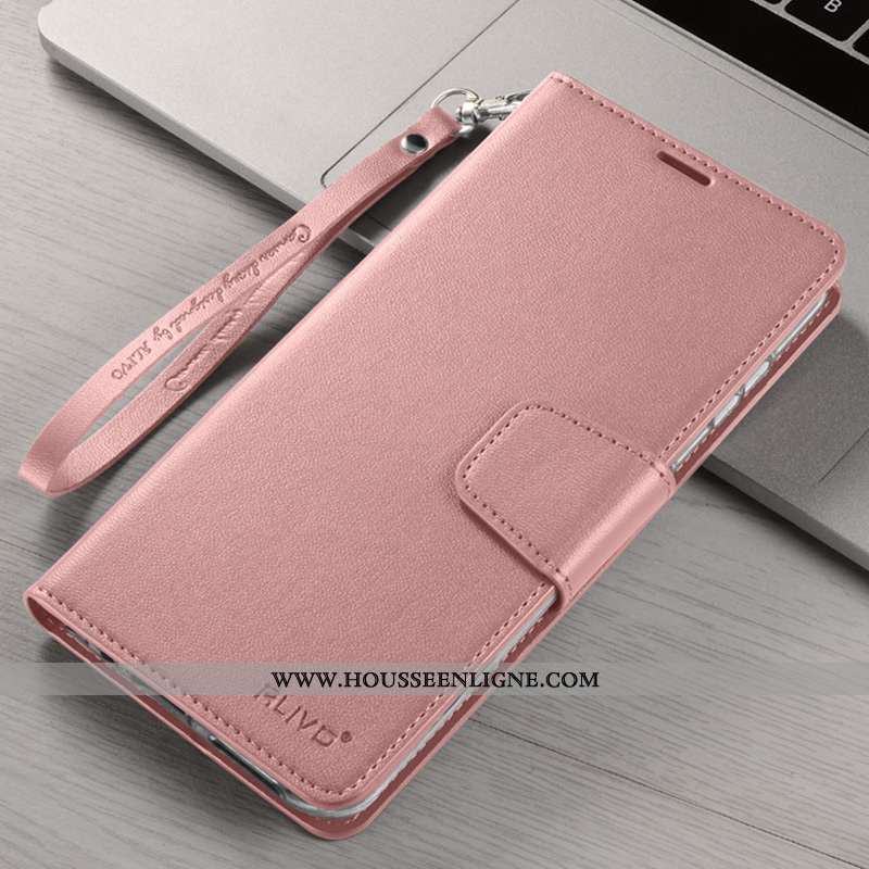 Coque Honor 9x Pro Protection Cuir Étui Incassable Rouge Clamshell Rose