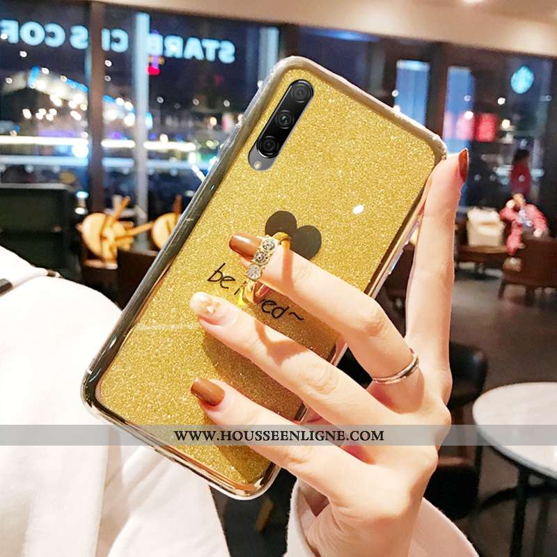 Coque Honor 9x Pro Protection Tendance Vert Amour Rose Étui Fluide Doux Verte