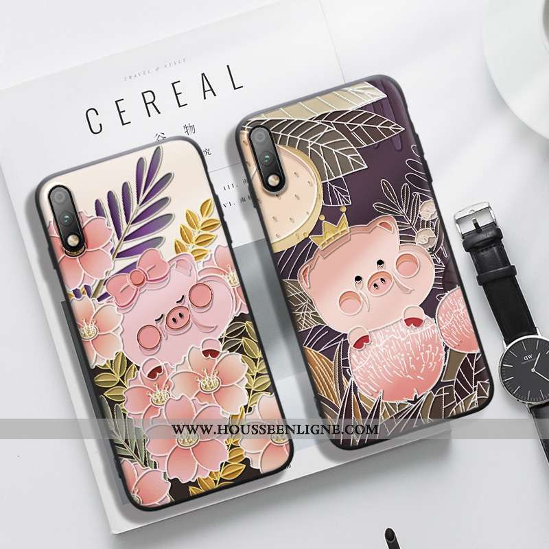 Coque Honor 9x Pro Silicone Protection Jeunesse Nouveau Étui Petit Bordure Rose