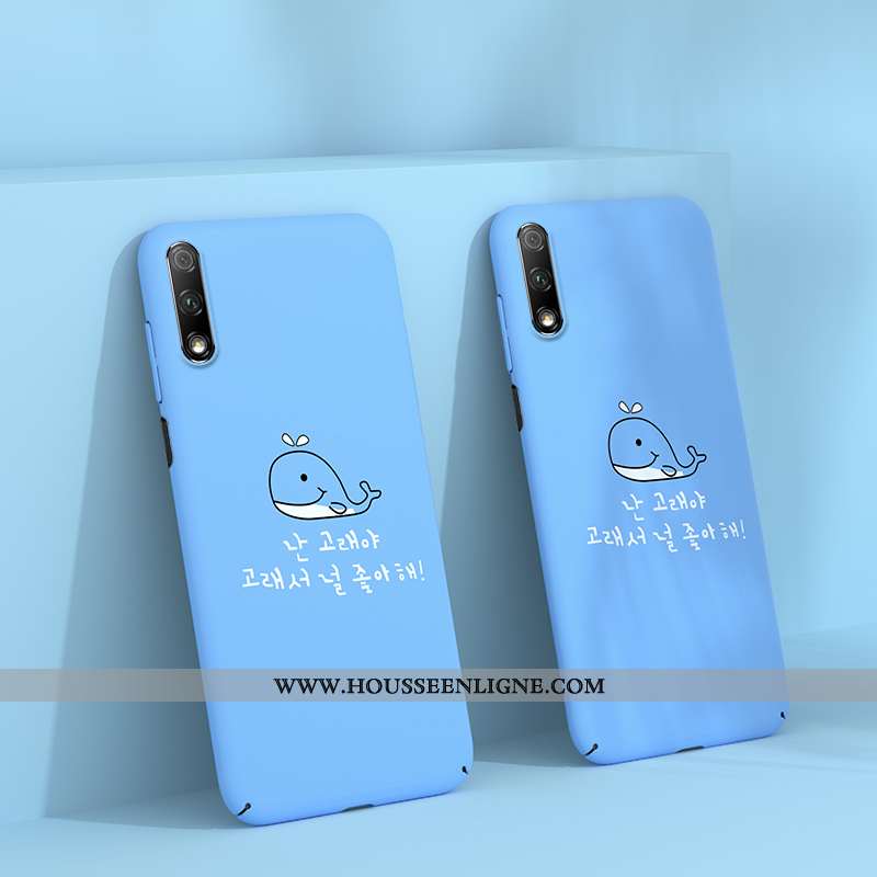 Coque Honor 9x Protection Délavé En Daim Étui Luxe Net Rouge Tendance Bleu