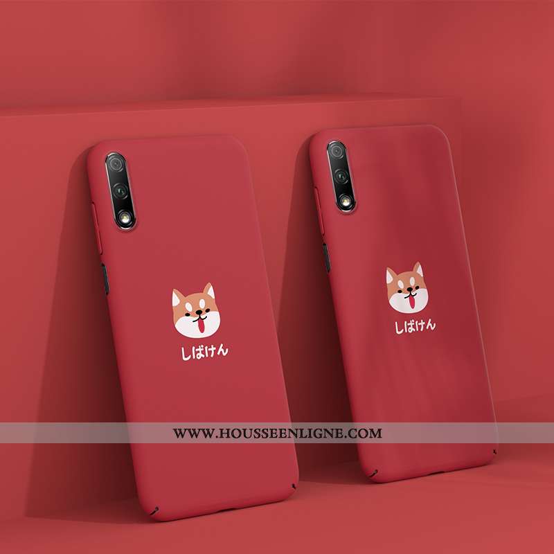 Coque Honor 9x Protection Délavé En Daim Étui Luxe Net Rouge Tendance Bleu