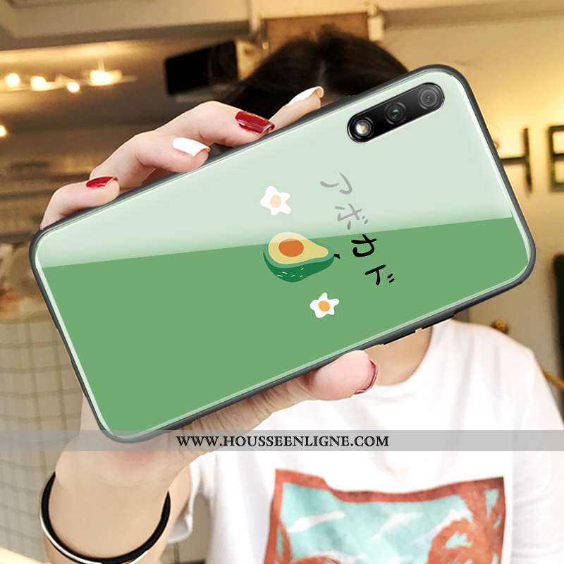 Coque Honor 9x Protection Verre Téléphone Portable Amoureux Tout Compris Personnalité Jaune