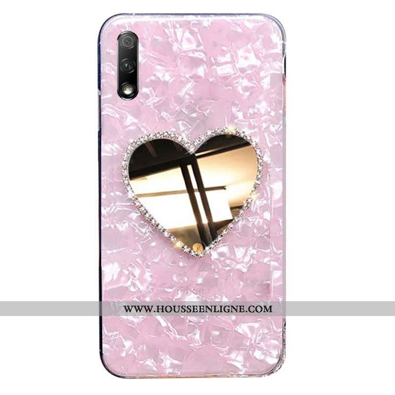 Coque Honor 9x Tendance Fluide Doux Étui Tout Compris Rose Protection Personnalité
