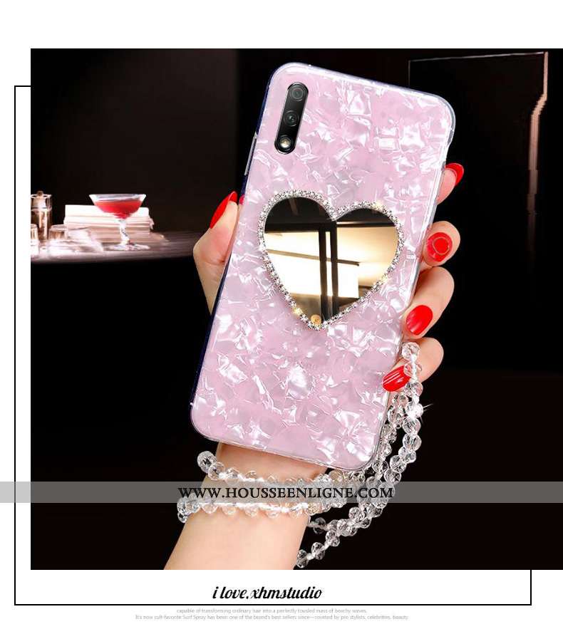 Coque Honor 9x Tendance Fluide Doux Étui Tout Compris Rose Protection Personnalité
