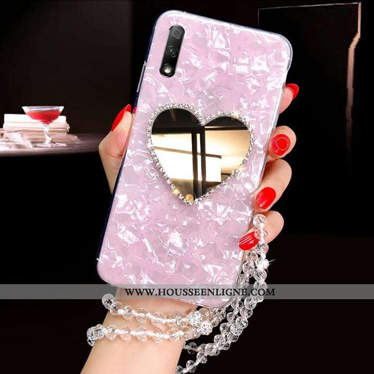 Coque Honor 9x Tendance Fluide Doux Étui Tout Compris Rose Protection Personnalité