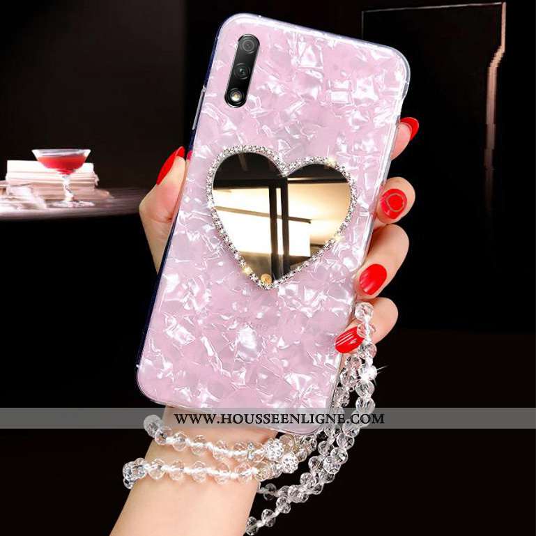 Coque Honor 9x Tendance Fluide Doux Étui Tout Compris Rose Protection Personnalité