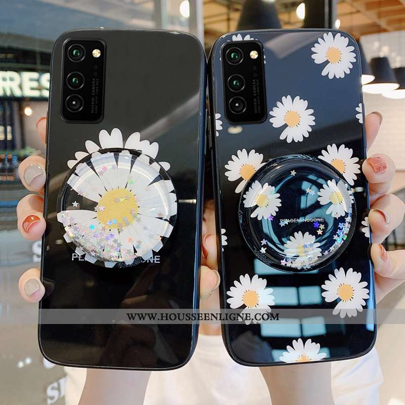 Coque Honor View30 Créatif Mode Noir Difficile Verre Téléphone Portable Nouveau
