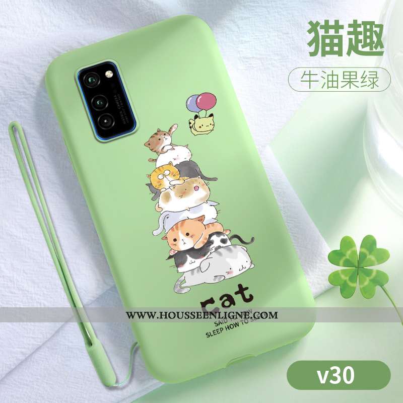Coque Honor View30 Fluide Doux Silicone Personnalité Téléphone Portable Nouveau Ultra Dessin Animé V