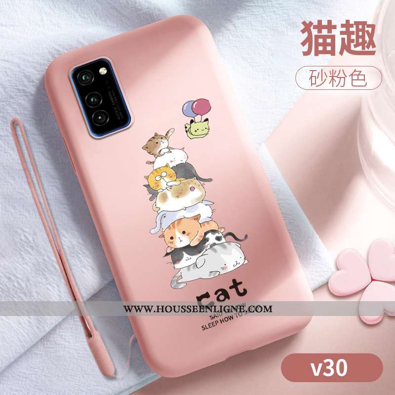 Coque Honor View30 Fluide Doux Silicone Personnalité Téléphone Portable Nouveau Ultra Dessin Animé V