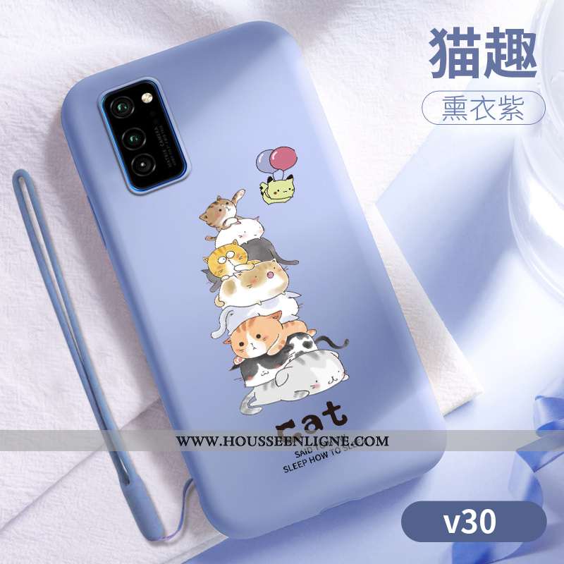 Coque Honor View30 Fluide Doux Silicone Personnalité Téléphone Portable Nouveau Ultra Dessin Animé V