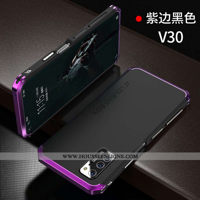 Coque Honor View30 Métal Ultra Téléphone Portable Simple Étui Tout Compris Bleu