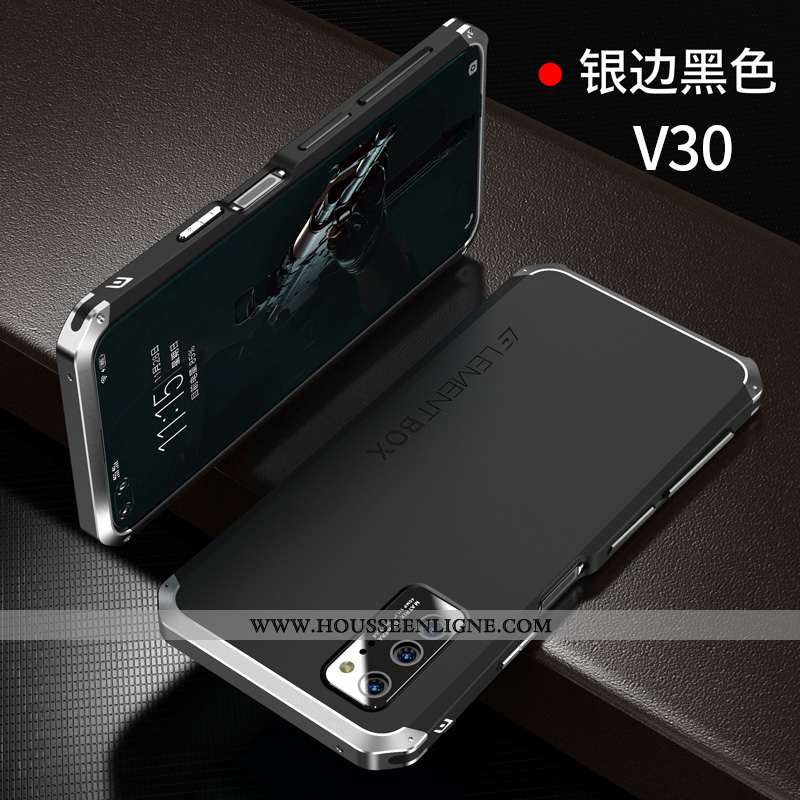 Coque Honor View30 Métal Ultra Téléphone Portable Simple Étui Tout Compris Bleu