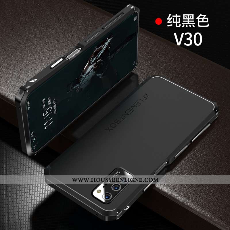 Coque Honor View30 Métal Ultra Téléphone Portable Simple Étui Tout Compris Bleu