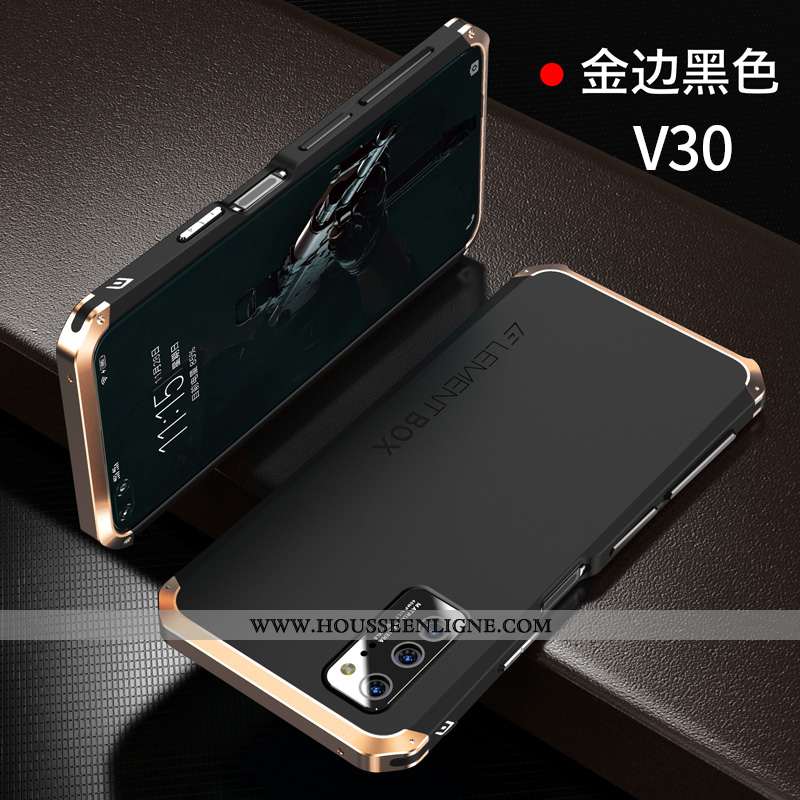 Coque Honor View30 Métal Ultra Téléphone Portable Simple Étui Tout Compris Bleu