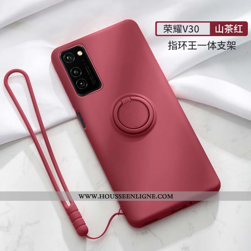 Coque Honor View30 Personnalité Créatif Rose Anneau Étui Tendance