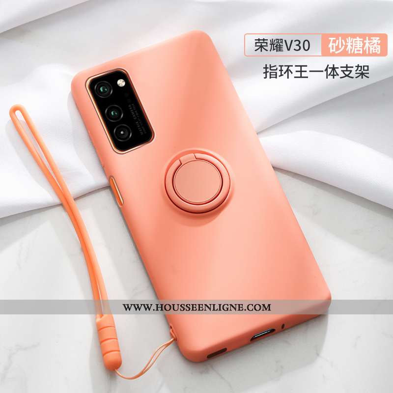 Coque Honor View30 Personnalité Créatif Rose Anneau Étui Tendance