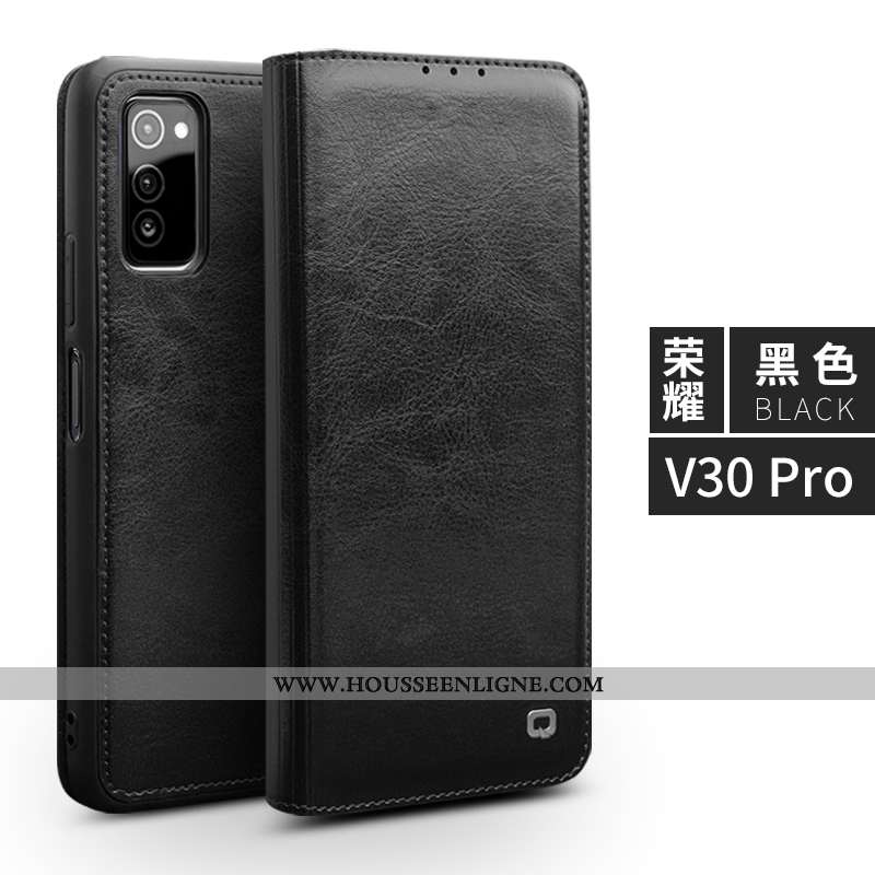Coque Honor View30 Pro Cuir Protection Business Téléphone Portable Étui Housse Marron