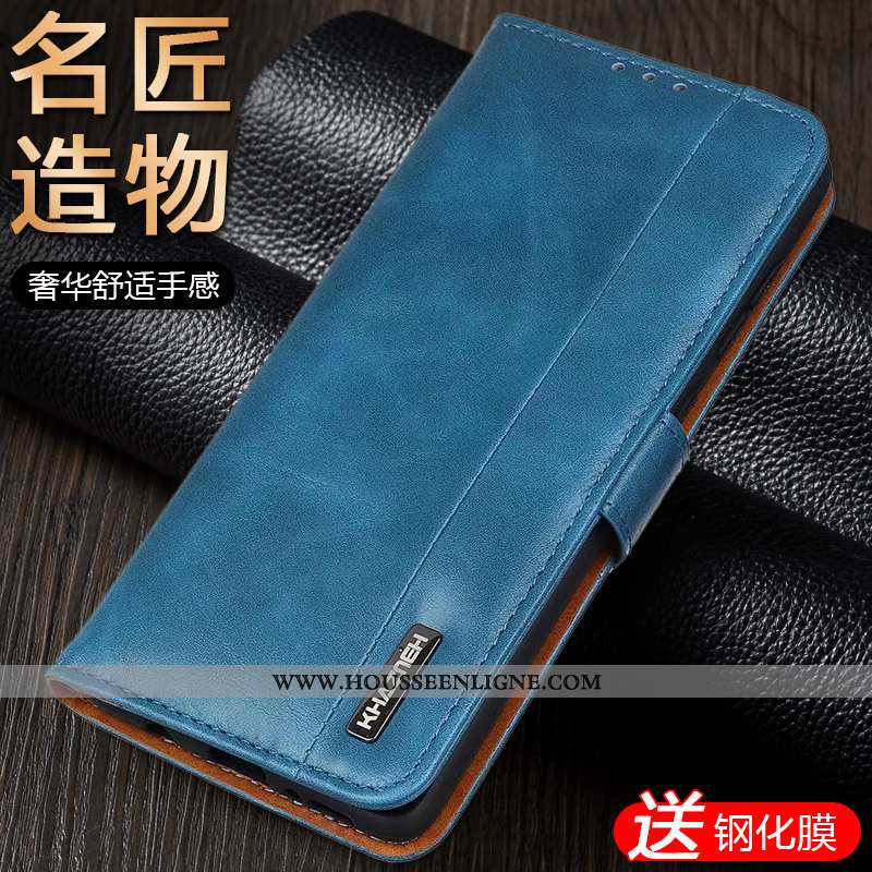 Coque Honor View30 Pro Cuir Véritable Housse Plier Téléphone Portable Boucle Magnétique Business Étu