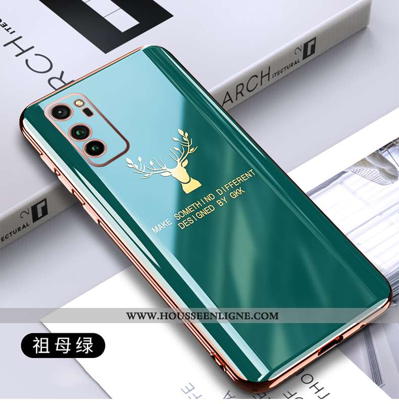 Coque Honor View30 Pro Fluide Doux Silicone Tendance Incassable Vert Nouveau Verte