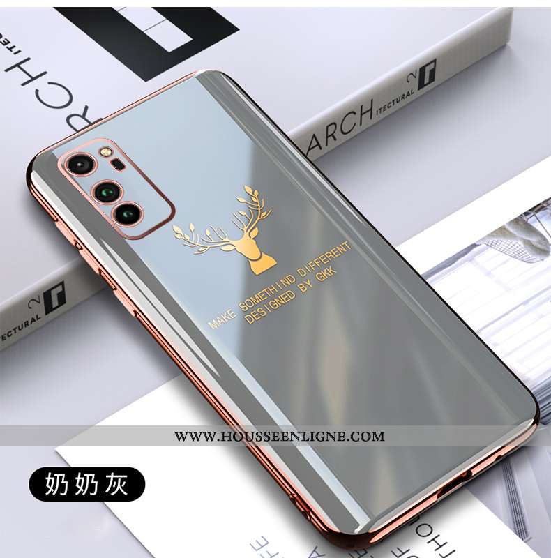 Coque Honor View30 Pro Fluide Doux Silicone Tendance Incassable Vert Nouveau Verte